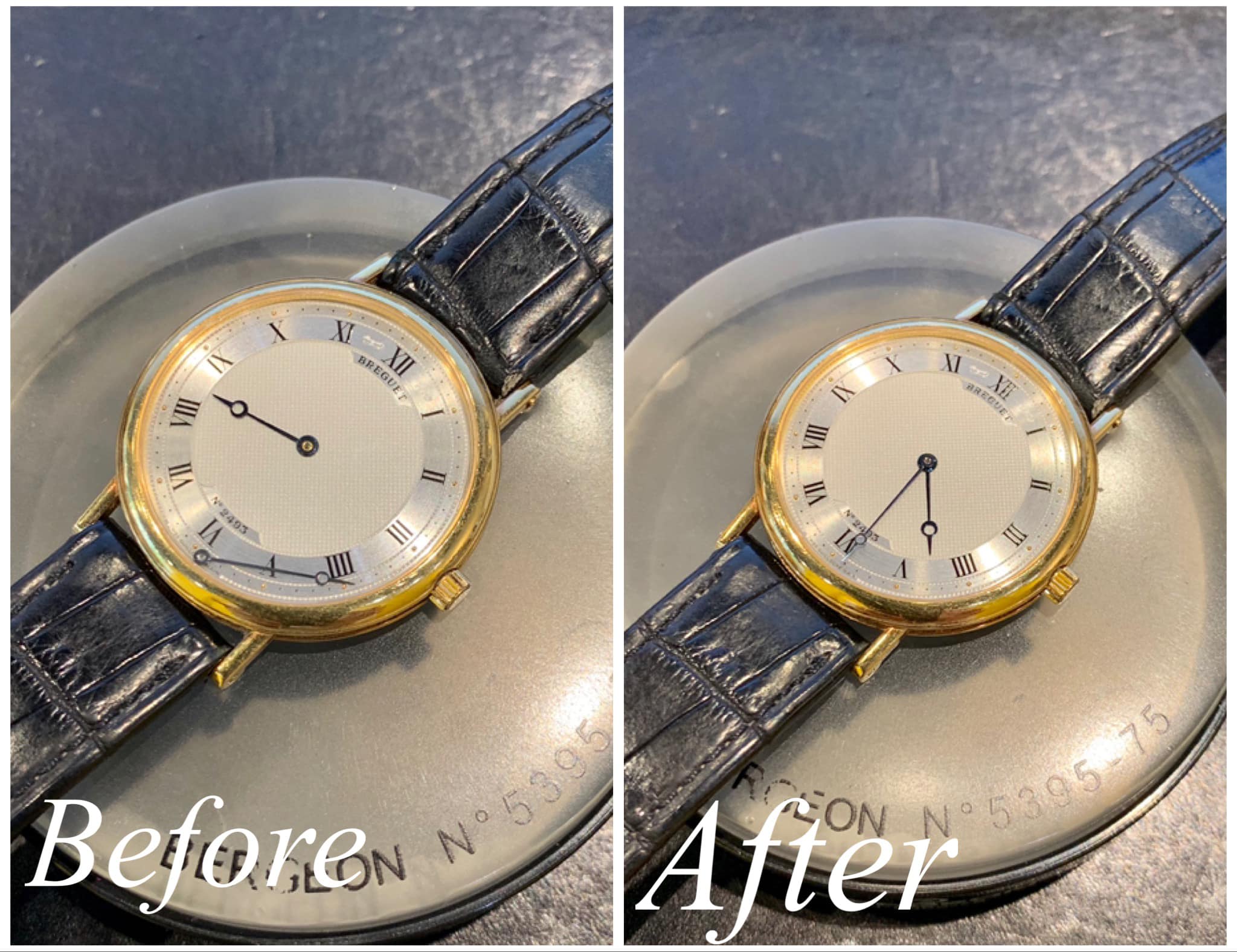 【はらじゅく時計宝石修理研究所のブレゲの修理実績BEFORE・AFTER】