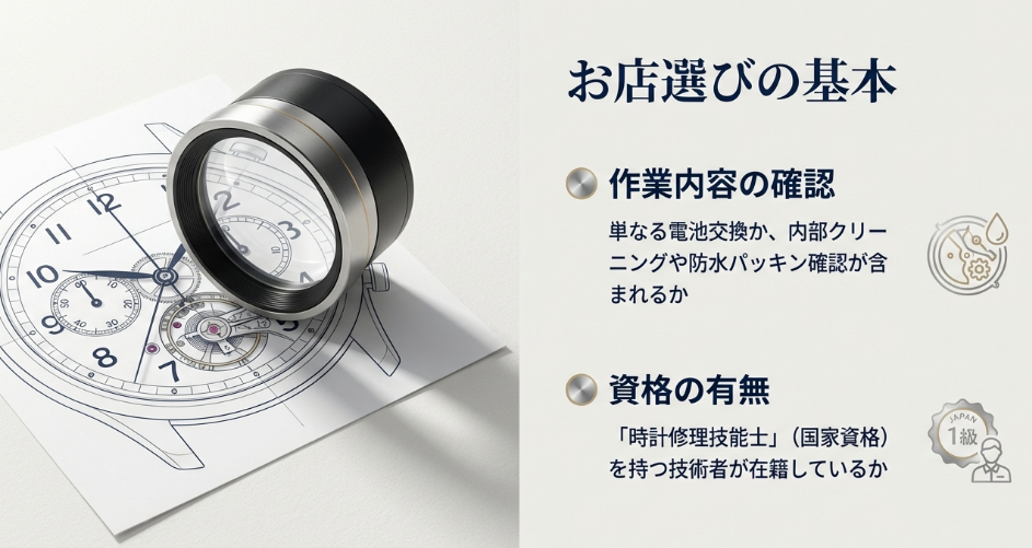日常使いの時計を最短5から15分で安く電池交換したい人向けのお店選びのポイントと注意点