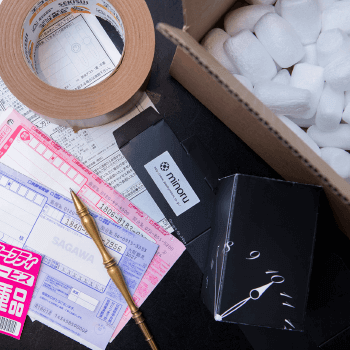 宅配修理キットも店舗でご用意。届いたキットで送り返すだけ。